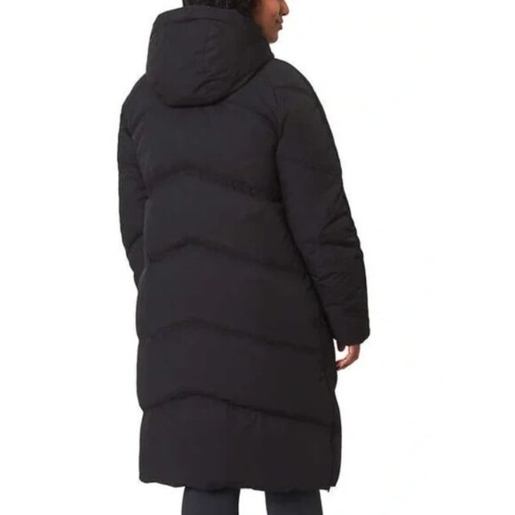 Mondetta Outdoor Project Coat Down Quilted Chevron Maxi Black Long Puffer Winter - Picture 2 of 16